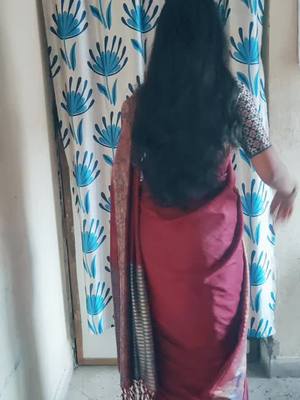 A post by @smilysathvikaaa on TikTok caption: #sareelover #smilysathvika #love_tik_tok #gopikamma_song #lovekrishna #quarantinetime #loveurself 💞💞☺️☺️💞💞......💞......