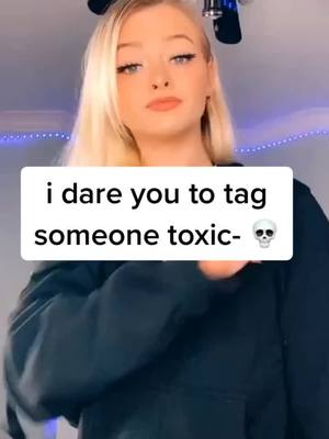 A post by @adoringzoelav on TikTok caption: i dare you to tag someone toxic- 💀 #zoelaverne #foryoupage #foryou @zoelaverne