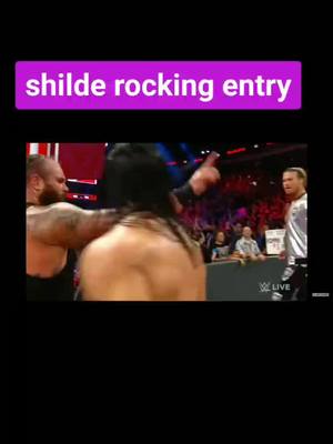 A post by @rajagowd on TikTok caption: #the_shilde #_rocking_entry #wwefight #roman_reigns_the_power_house