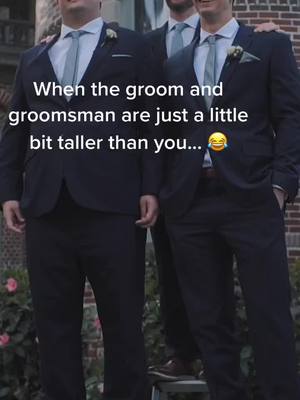 A post by @imageryweddingfilms on TikTok caption: #funnyvideos #shortpeopleproblems #wedding #groom #bestman #groomsmen #shortguyproblems