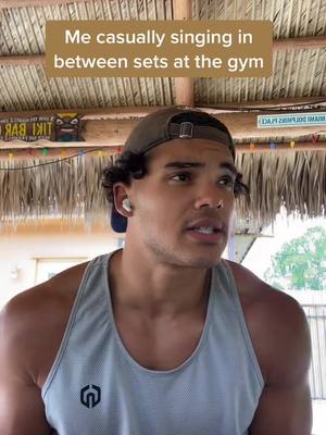 A post by @robertparentjr on TikTok caption: I really sing at the gym tho. #fyp #gym #gymhumor #foryou #lightskin