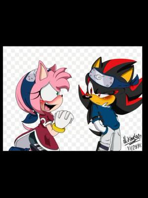 A post by @shadow_oficial_130 on TikTok caption: para vocês dois @sonic_oficial @analove72