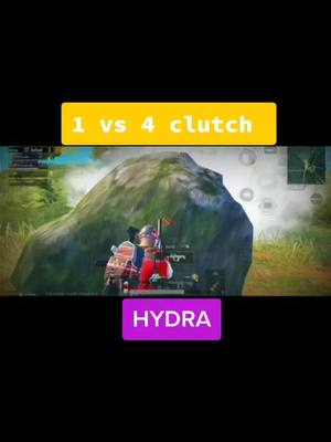 A post by @hydraajmat on TikTok caption: 1 VS 4 clutch Groza bole to OP #handwashchallenge #trending #dynamo_gaming #hydrablasty