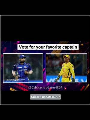 A post by @cricket_updates4807 on TikTok caption: Who is your favorite IPL captain?? #msdhoni #rohitsharma #ipl #ipl2020 #cricket #cricket_updates4807 #rajesh_karthi_edits #viratkohli #viral