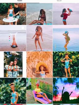 A post by @kennedyblairdoll on TikTok caption: my instagram feed!🤍 #foryou #foryoupage #fyp #barbie #barbiedoll #aesthetic #greenscreen #trending