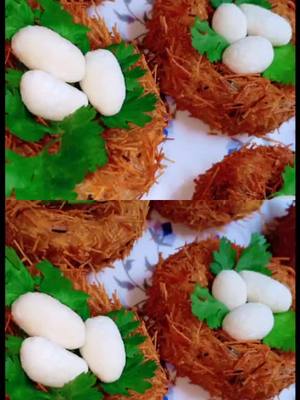 A post by @piu0002 on TikTok caption: 🧕🌛🕌Eid Spcl recipe..Bird Nest....Selfmade☺️#eidmubarak #eid #follow #tiktok_india #tiktoker #foryoupage #foryou #like #duets @tiktok_india