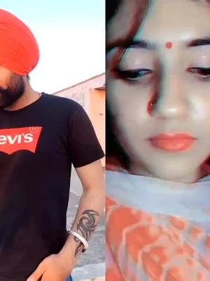 A post by @sandhu5042 on TikTok caption: Sab toh vdiya lgde o tuc tiktok te me ta fan ho geya thohda ❤️🙈😍🥰#duet with my fav❤️ @inderkaur214 #sandhu #inderkaur214 #punjabisong #viral