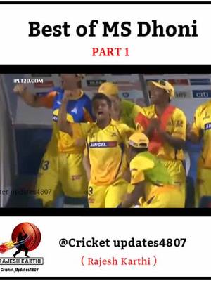 A post by @cricket_updates4807 on TikTok caption: #Best_of_MSD ( Part 1 )   #cricket_updates4807 #rajesh_karthi_edits #msdhoni #dhoni #ipl2020 #ipl #NavratnaCoolChampi #viral #trending