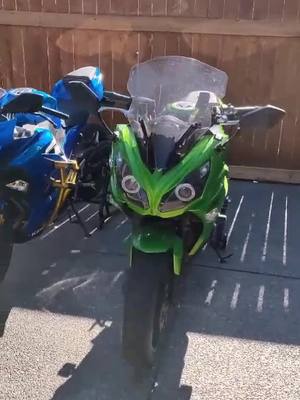 A post by @seanmickelson on TikTok caption: Baby Ninjas! #foryou #viral #foryoupage #spring#featureme #fyp #motorbike #carsoftiktok #motorcycle #rider #ride