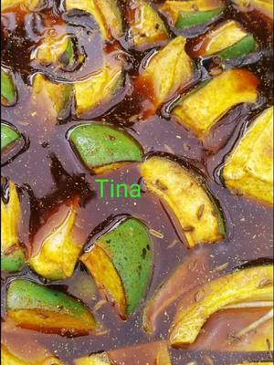 A post by @tinamistry8 on TikTok caption: #mango pickle #full video on YouTube. YouTube link on my profile#SwagStepChallenge #tiktokfoodie #fodlover #desifood #@foodfood #@sitaramchahar01 #@ch