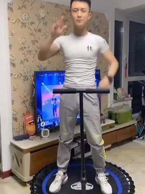 A post by @allen3948 on TikTok caption: Comment "yes" if you like it 😂😂 #silent #trampoline #fitness 🍀🍀 #goodthing #fyp 🌸🌸