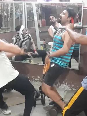 A post by @champion175 on TikTok caption: #ShareTheCare #royal_jaat_swag #Gym time masti #hariyana_aale #desi_at_team #sampak kre bhaiyo ki nagin band party 🤣🤣🤣#hr50_hodaliya