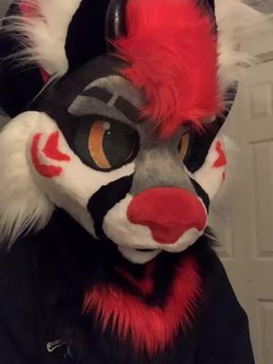 A post by @artemisflame on TikTok caption: YESSS!! @smoothie_beann #furry #fursuit #furryfandom #foryou #fyp #upcycling #NotOneThing #xyzcba #fursuitmaker