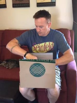 A post by @daveecrackcorn on TikTok caption: SUPRISE STITCH FIX STYLIST!!!!! #stitchfix #fashion #tiktokfashion #cat #catdad #starwars #obiwankenobi #fyp