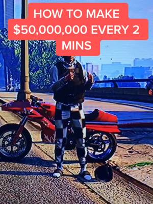 A post by @halls.jay on TikTok caption: HOW TO MAKE $50 MILL EVERY 2 MINS #fyp #foryou #gta5moneyglitch #gtamoneyglitch #gta5 #gta #gtamoneyhack #viral #xyzbca #share #gta5moneyhack