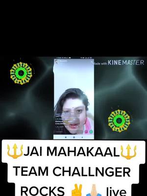 A post by @lalsinghyadav28 on TikTok caption: 🔱JAI MAHAKAAL🔱 TEAM CHALLNGER ROCKS ✌🙏🏻@t.sinha09_taanya @doj_abhishek_jain @ranu9838