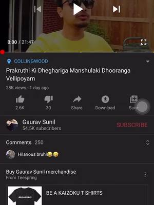 A post by @gauravsunil on TikTok caption: New vlog is out on my YouTube!!