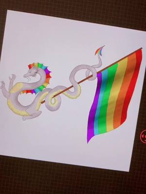 A post by @bisexual_demigod on TikTok caption: happy pride month!!! #gaypride #gay #Pride #fyp #dragon #pridemonth #lgbt #foryou