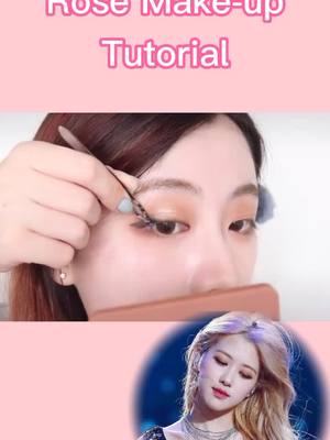 A post by @beautyhair6 on TikTok caption: Blackpink Rose Makeup🤗🤗#blackpink #roseblackpink #makeup #fyp