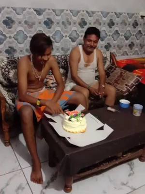 A post by @aaliyavalmiki on TikTok caption: abhi nha ke nikla bhai or humne cake cutting kra diya🎂⚔️😁😁