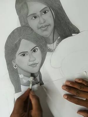 A post by @rohitkumar4423 on TikTok caption: ye pyaari si painting meri pyaari si sisters ke liye...plz like this❤️❤️❤️#trending #foryou #artist #drawingchallenge #sketch #drawing #rohitlovearts