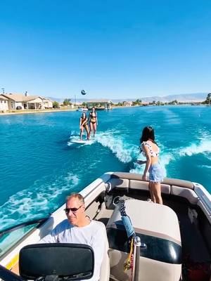 A post by @melbellllllll on TikTok caption: Bump. Set. Bail. #fyp #foryourpage #volleyball #bumpsetspike #lakelife #fypchallenge #drinkchallenge #lake #mastercraft #over30 #volleyballchallenge