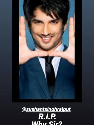 A post by @rikraj77 on TikTok caption: Sir Miss You Yr Jinhone Humme Hosla Diya wo Aaj Kese Haar Gai#foryou #missyou #ripshushantsinghrajput #rip #rikraj77 #foryoupage @tiktok @tiktok_india