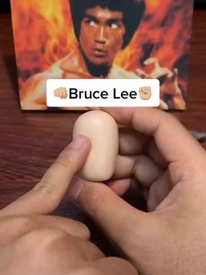 A post by @littlefigurines on TikTok caption: Do u like Bruce Lee ? Pls give ￼￼￼❤️ let me know 😘🔥#fyp #foryou #DIY #tiktokartists #clay #handmad #brucelee