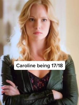 A post by @thevampiregladers353 on TikTok caption: Why’d she have all the men 😞 #tvd #thevampirediaries #theoriginals #carolineforbes #klausmikaelson #stefansalvatore #alaricsaltzman