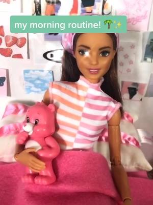 A post by @kennedyblairdoll on TikTok caption: hope you guys enjoyed! 💖 #foryoupage #fyp #foryou #barbie #barbiedoll #aesthetic #morningroutine #PlantLover #barbiegirl #charlidamelio