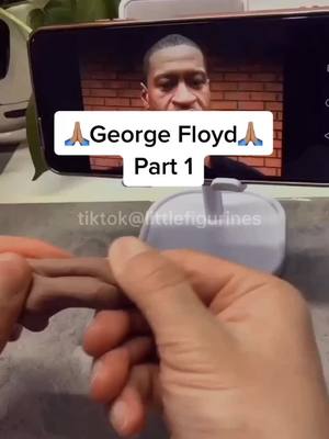 A post by @littlefigurines on TikTok caption: R.I.P George Floyd🕯🙏🏽💔 I CAN’T BREATHE.(Share it with you friends so more people can see it!)#fyp #foryou #tiktokartists #georgefloyd