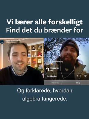 A post by @nicklaskany on TikTok caption: Filminstruktør @jonasrisvig om læring 📚 #allelærerforskelligt #minskoletid #mentordanmark #tiktokdanmark