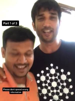 A post by @vikrambhui on TikTok caption: Don’t spread wrong information it leads to deformation.🙏 @ramdiwakar931100 #sushantsinghrajput #rip #ssr #bollywood #matkarforward #MentalHealth