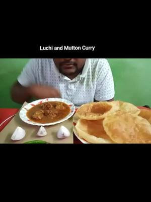 A post by @mifoody on TikTok caption: Luchi and Mutton Curry Eating #mifoody #tiktokfoodie #nonveglover #tiktokchef #dilboletiktok #MyntraEORSChallenge #foryoupage @tiktok_india