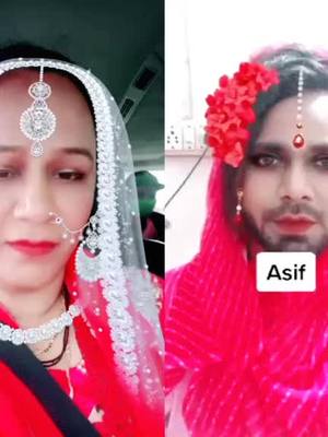 A post by @rubina_khala_222 on TikTok caption: #duet with @dusribegum 😂😂😂#tiktok_india #foyou #rubina_222