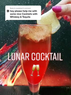 A post by @beverage_mixologist on TikTok caption: Reply to @sweetyiyer How to make Lunar Cocktail 🥂 #beverage_mixologist #tiktokchef #tequila #whiskey #trending #edutok #fyp #featureme #DIY #drinks