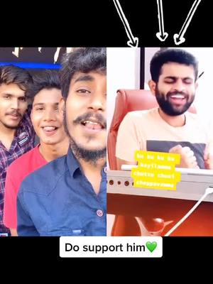 A post by @karthik369 on TikTok caption: Hey family,  @kalyan.nayak do support him 😊 link in his bio,go and vote him 💚 #foryou @sai_krishna.msk @chabbiyadav