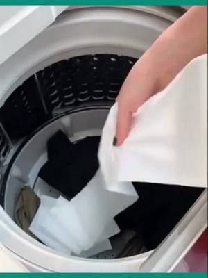 A post by @smartlife003 on TikTok caption: If you forget to take out the tissue in your pocket when you wash your clothes, what will happen? With it, you will never have to worry about it again