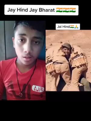 A post by @sahilkhan42835 on TikTok caption: Jay Hind Jay Bharat 🇮🇳🇮🇳🇮🇳🇮🇳#duet with @vasu.raj7 #myntraeorschallenge #tiktok_india #viralvideo