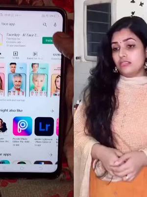 A post by @nasimvnr on TikTok caption: #duet with @crazycouples4ever Face App പണി വരുന്നുണ്ട് അവറാച്ച 😂😂