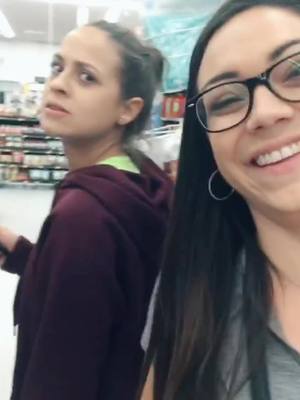 A post by @rosalynefollman on TikTok caption: Late night Walmart! #walmart #lesbiancouple #fyp #foryou #lesbiansoftiktok #millenials #funnyvideos #lgbt @k_sierra215