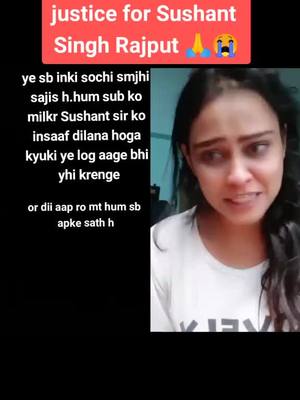 A post by @desi_girl24 on TikTok caption: #duet with @desi_thakurain #plzjusticeforsushantsinghrajput #bollywood #karanjohr