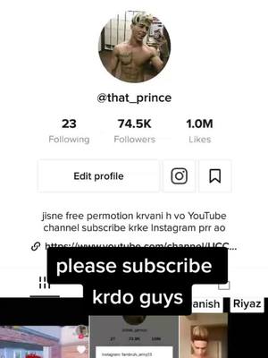 A post by @thattprince on TikTok caption: jisne YouTube channel subscribe krdiya uski free permotion krva dunga #foryoupage #foryou #fambruh #danishzehen #fambruh___army #trending @danishzehen