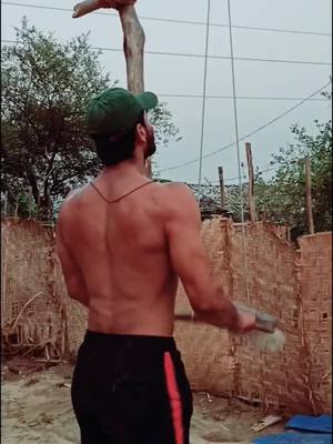 A post by @desifitness0 on TikTok caption: M to Superman 🏋️🏋️#merepapa #hargharyoga #missyoustreetfood #teamdesifitness #tiktokindia #foryoupage