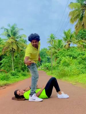 A post by @abhisree_official on TikTok caption: Our version❤️Very risk so dont try at Home❤️#ownvoice #trending #trendysound #viral #Love #couplegoals