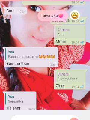 A post by @priyakutty025 on TikTok caption: my cute sis chitra i love you too baby 😘😘😘😘😘😘🥰🥰🥰