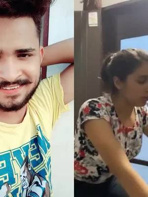 A post by @nitin_panchal20 on TikTok caption: #duet with @ayushi_mann just for fun😂😂#nitinpanchal20 #funny #trending #viral #foryou @jigar_ka_tukda2009