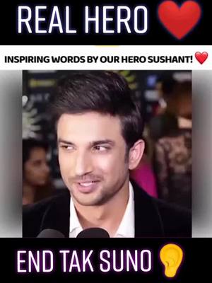 A post by @danish_lover1 on TikTok caption: #susantsinghrajput #missyou #realhero