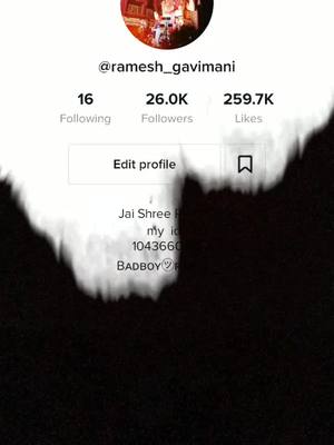 A post by @ramesh_gavimani on TikTok caption: 26K Followers ❤❤❤ 😘   #ramesh_gavimani #tiktok_india #foryoupage