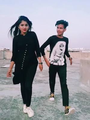 A post by @nandnithakor2 on TikTok caption: swag 🔥 @mr.abhu_003 #alonestar #babujigirl #nandanithakor2 #bastfriend #trending